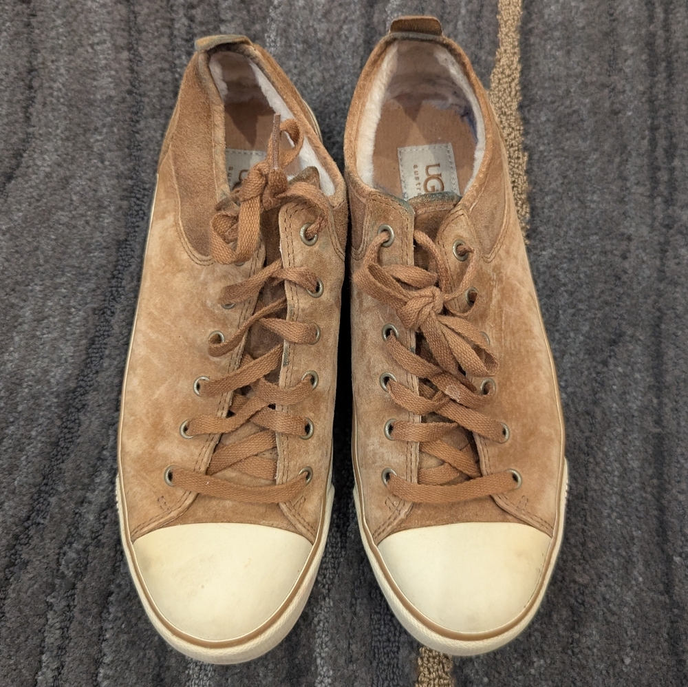 Ugg Evera 1888 Suede Shearling Sneakers 9 View 3